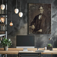 Abraham Lincoln Young Close-Up Poster Tribute PosterGoat
