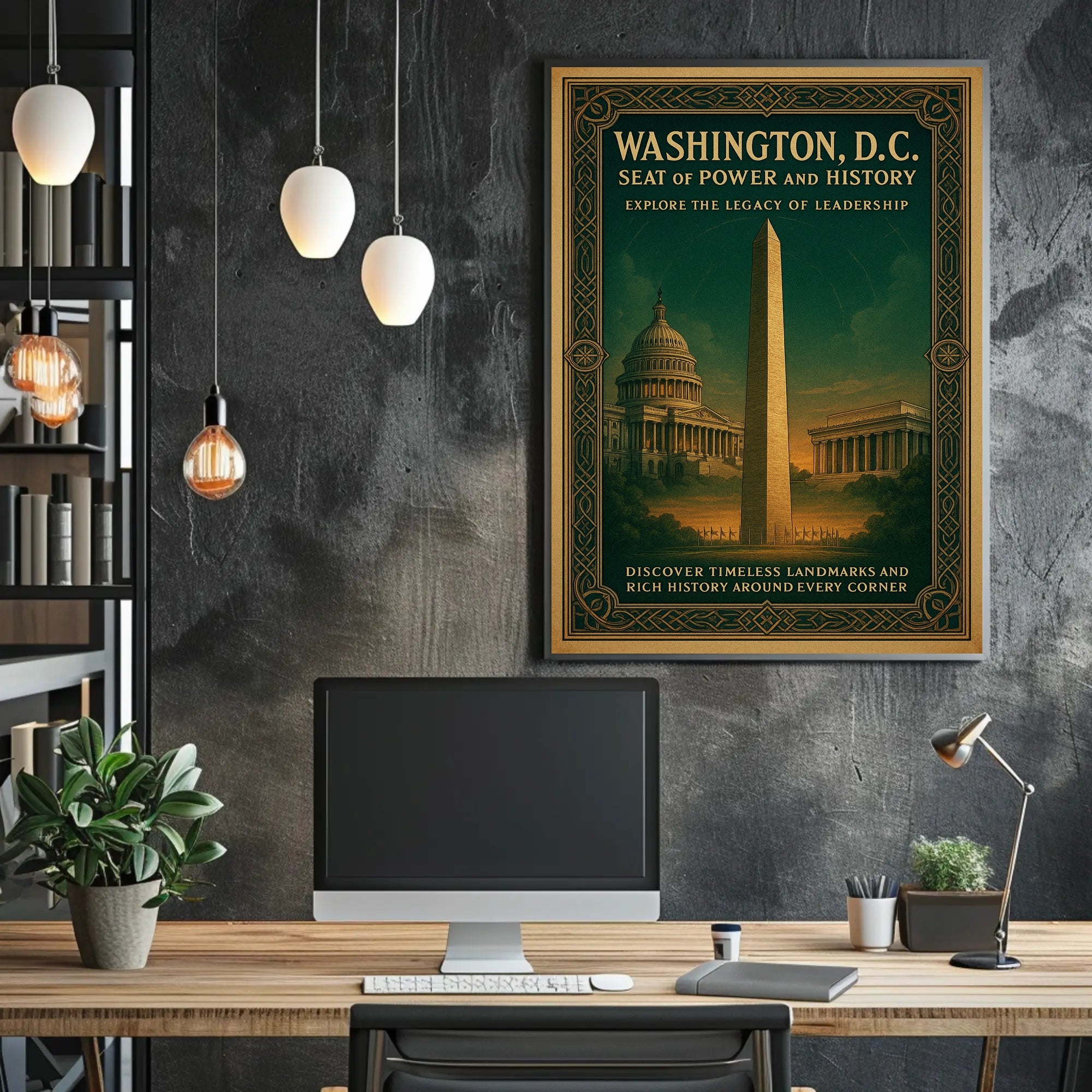 Washington, D.C. Seat of Power and History Poster PosterGoat