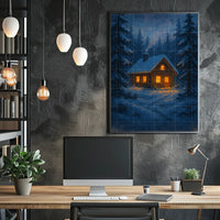 Cozy Winter Cabin Poster