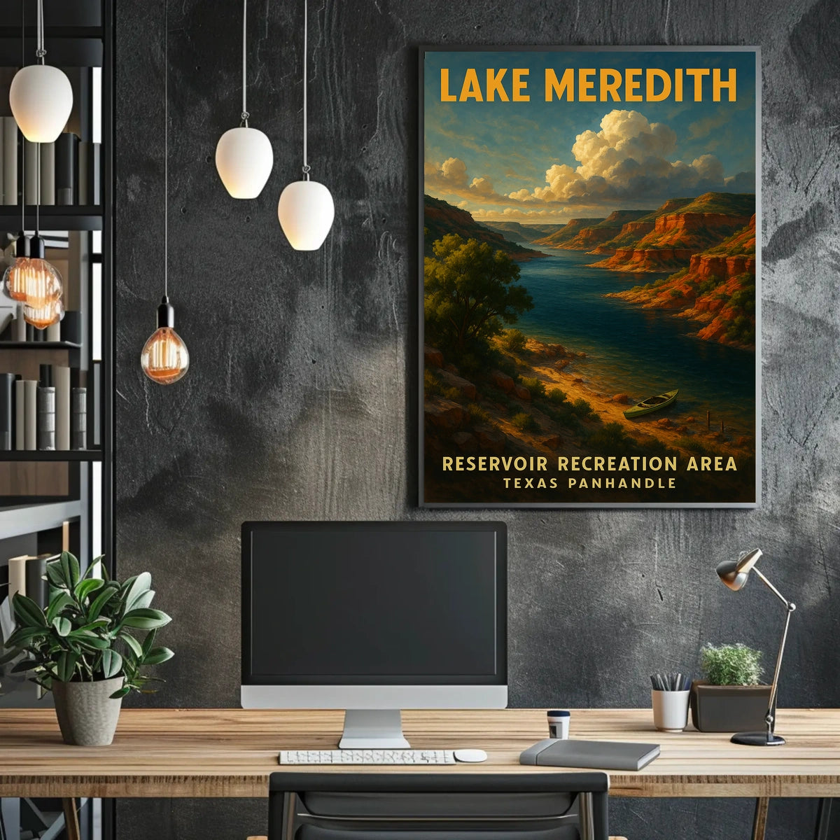 Lake Meredith Reservoir Recreation Poster
