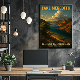 Lake Meredith Reservoir Recreation Poster