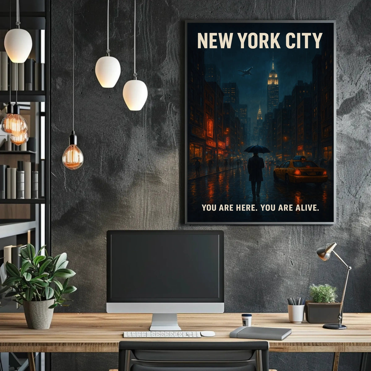 New York City You Are Here Poster