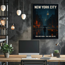 New York City You Are Here Poster