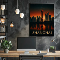 Shanghai Skyline Poster