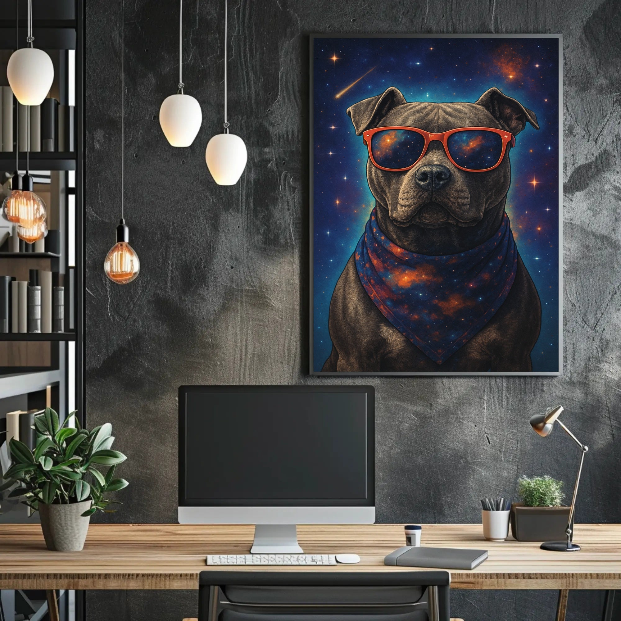 Cosmic Canine Wall Art Print for Dog Lovers