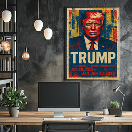 Donald Trump 47th President of the United States Street Art Mashup Poster