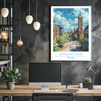 Birmingham Skyline Poster