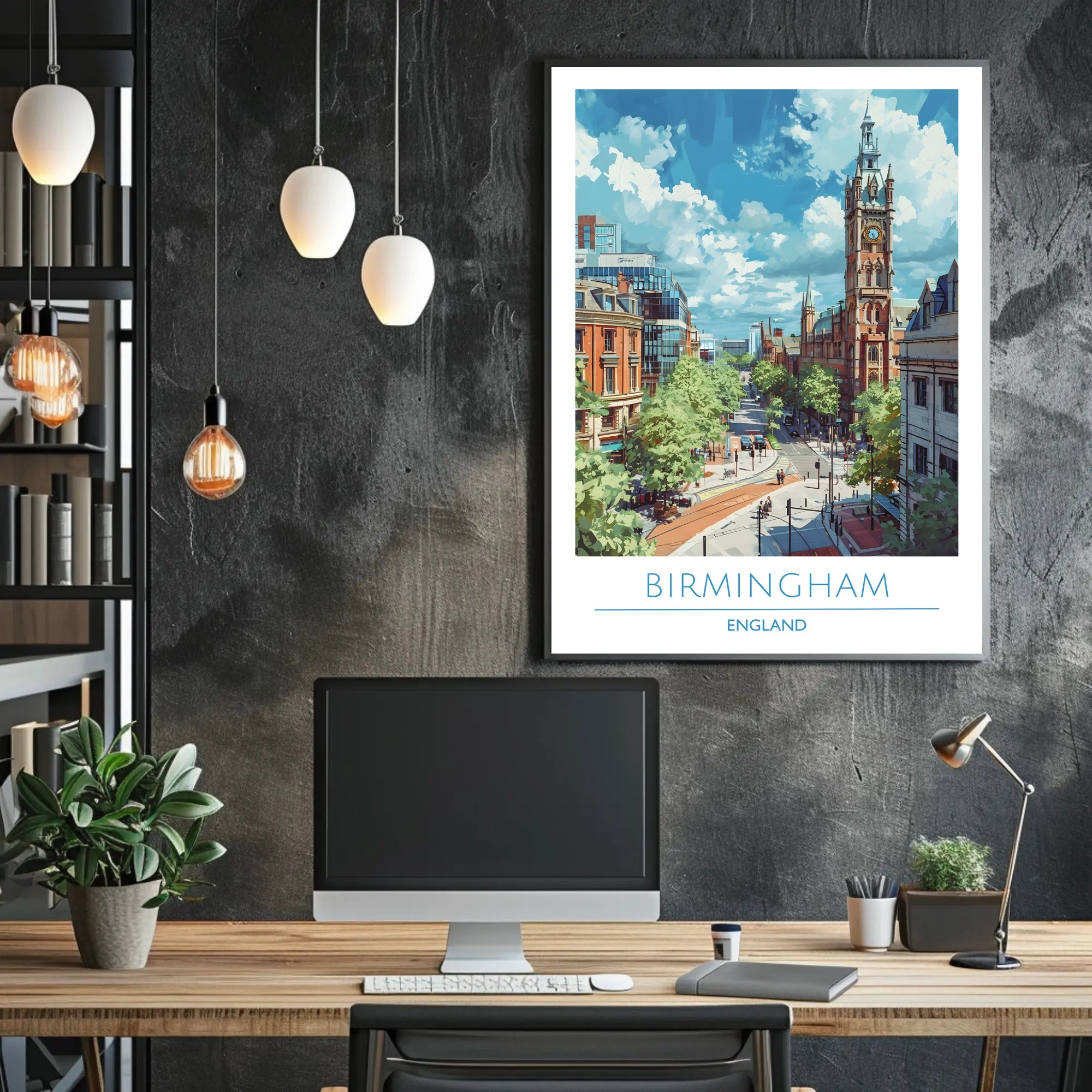 Birmingham Skyline Poster