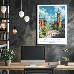 Birmingham Skyline Poster