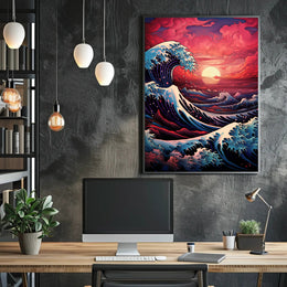 Waves Of Color Poster PosterGoat