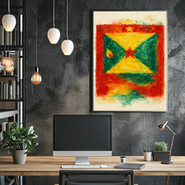 Vibrant Flag Art Poster