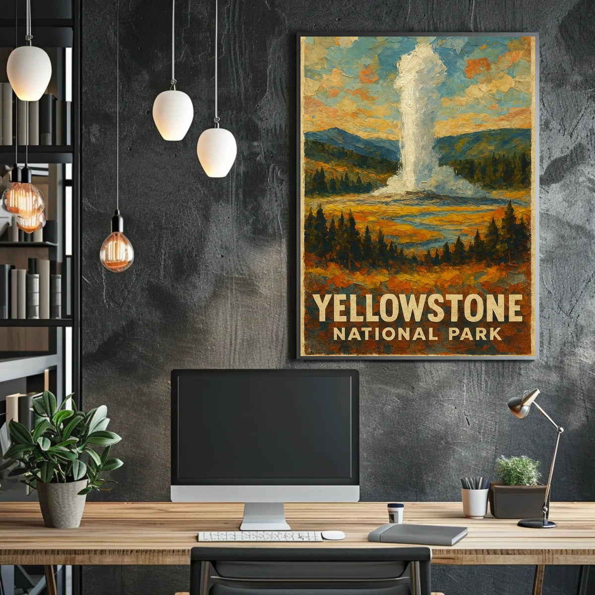 Yellowstone Wanderlust Photography Realism Poster