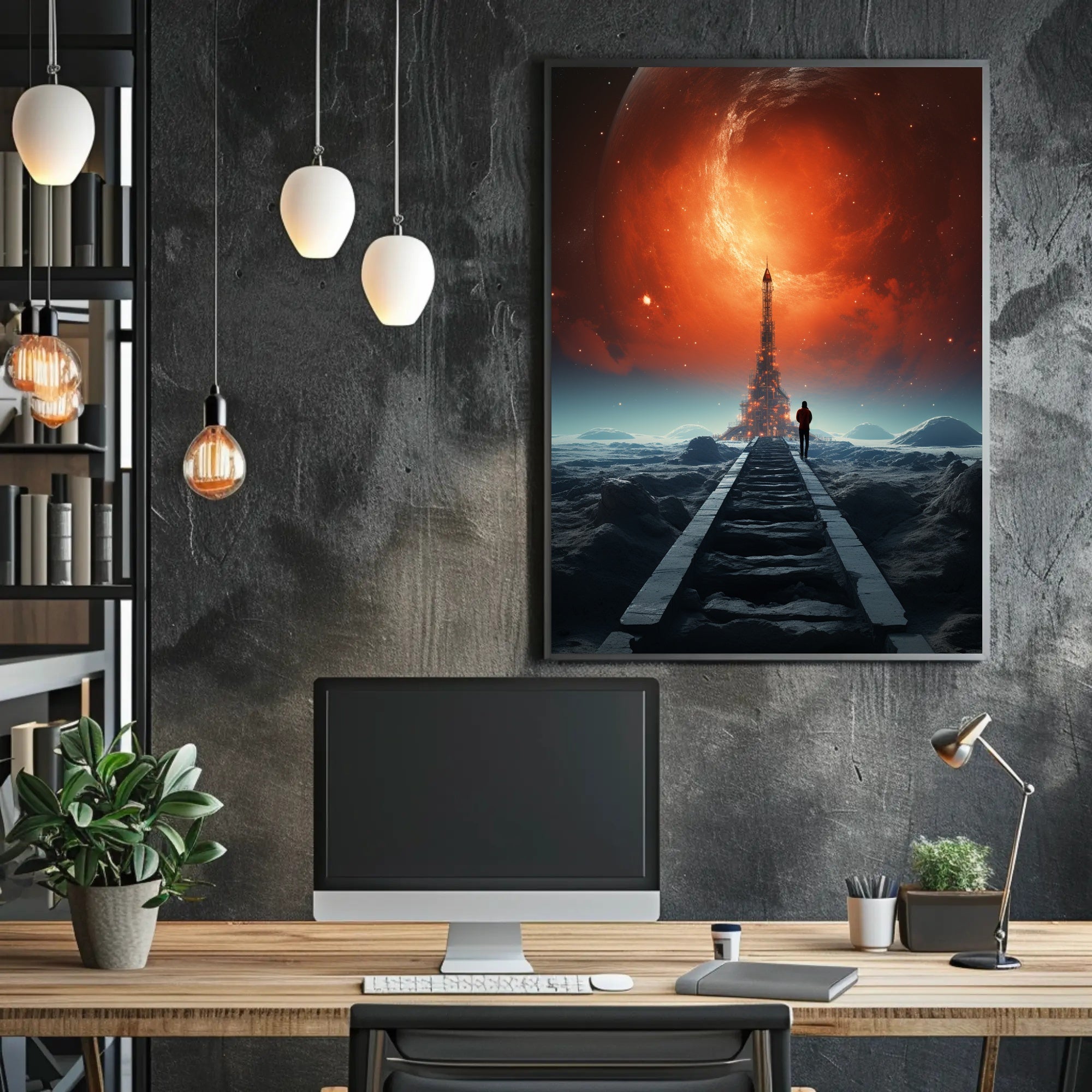 Journey To The Cosmic Tower Poster PosterGoat