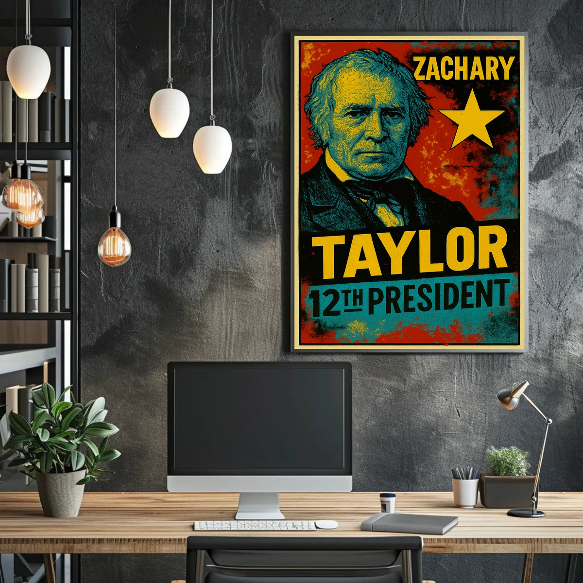Zachary Taylor 12th President of the United States Graffiti Pop Art Poster
