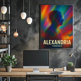 Vibrant Alexandria Abstract Art Poster: Modern Design