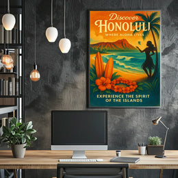 Discover Honolulu Experience The Poster