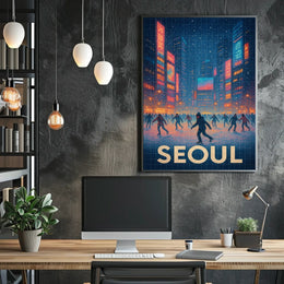 Winter Skating In Seoul Poster