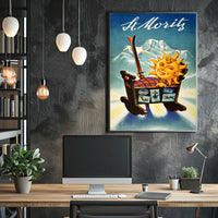 St. Moritz Winter Sports Poster