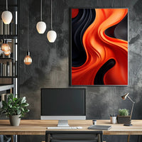 Abstract Waves Of Color Abstract Poster