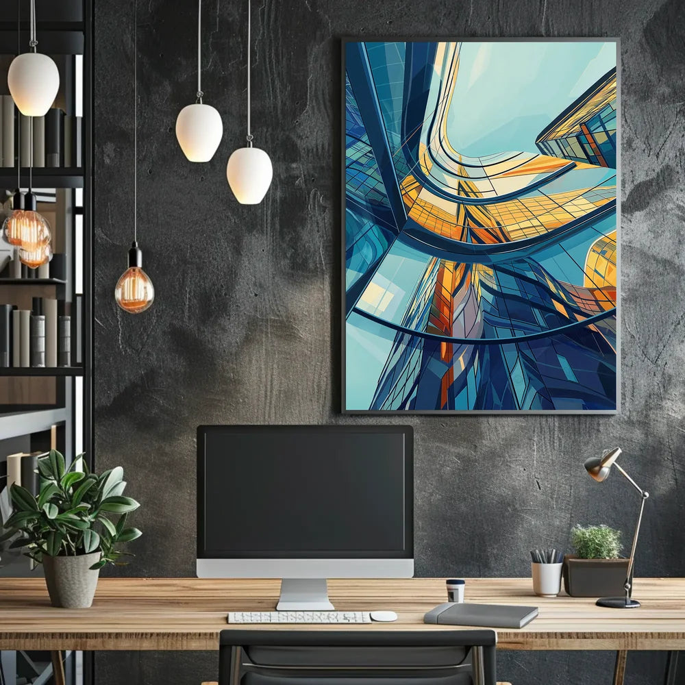 Abstract Timeless Landscape Art Poster