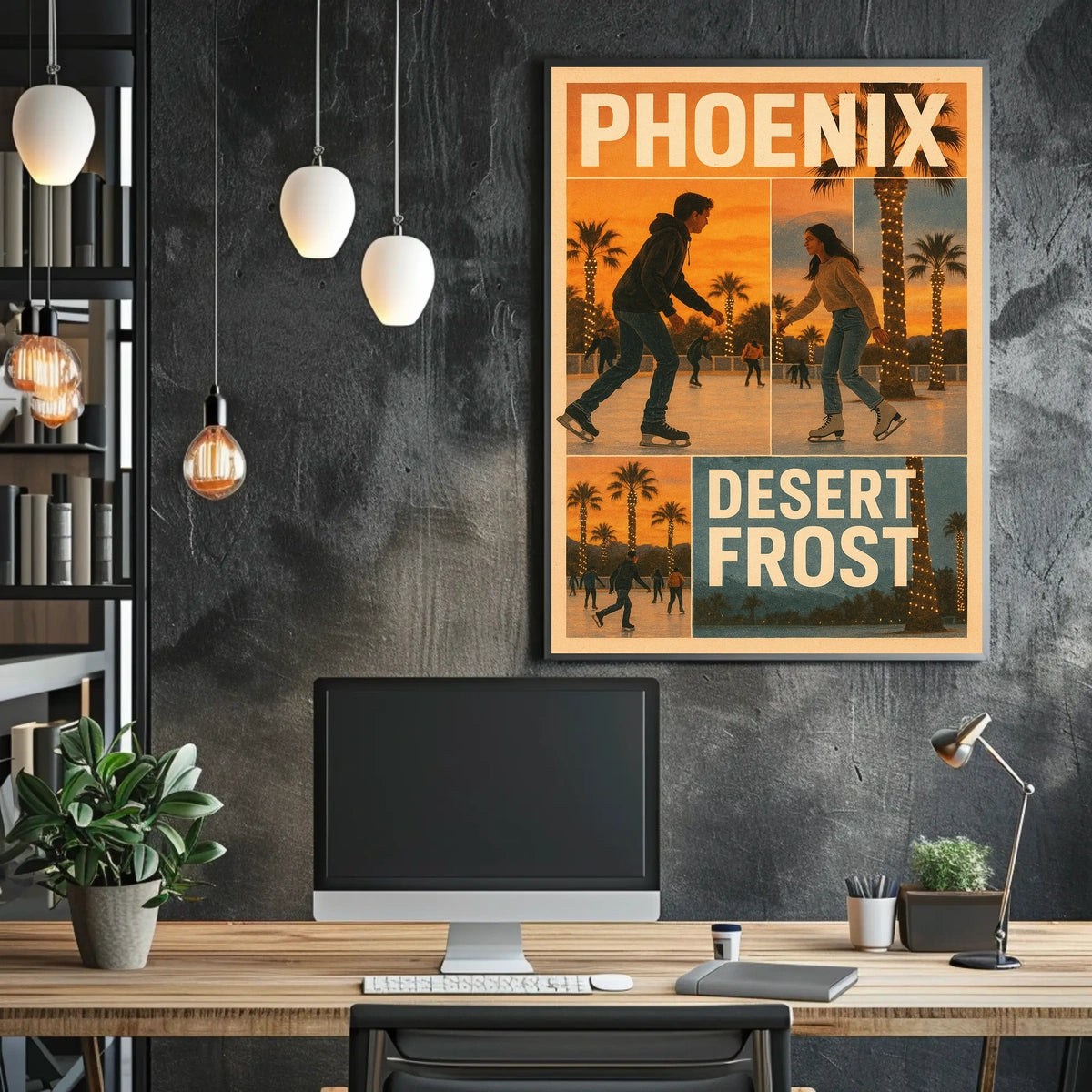 Phoenix Desert Frost Poster