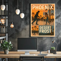 Phoenix Desert Frost Poster
