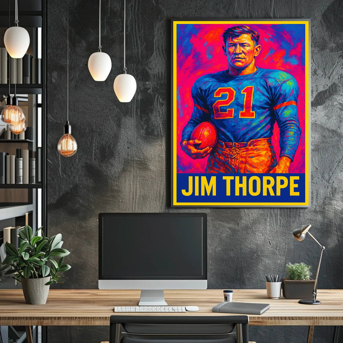 Jim Thorpe Legendary Athlete Poster