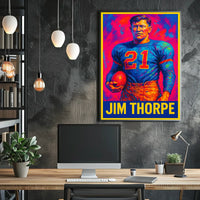 Jim Thorpe Legendary Athlete Poster