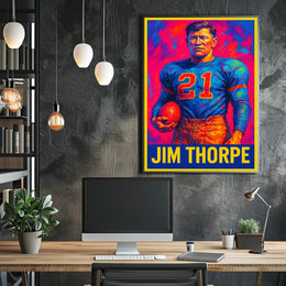 Jim Thorpe Legendary Athlete Poster