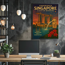 Experience Singapore A City of Wonders Poster