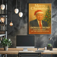 Donald Trump Merry Christmas Presidential Political Poster