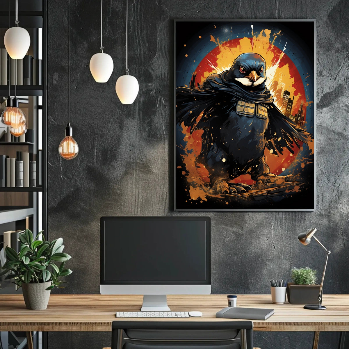 Raven Hero Tactical Adventure Art Poster