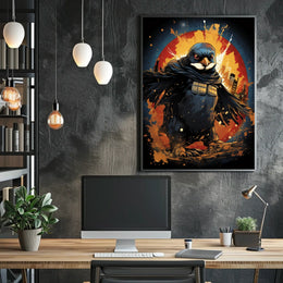 Raven Hero Tactical Adventure Art Poster