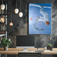 Skiing In Motion Poster
