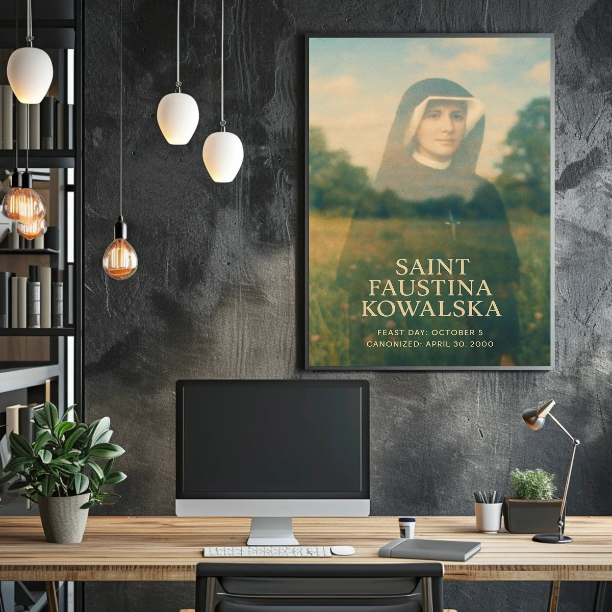 Saint Faustina Kowalska Poster