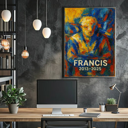 Francis A Colorful Tribute Poster
