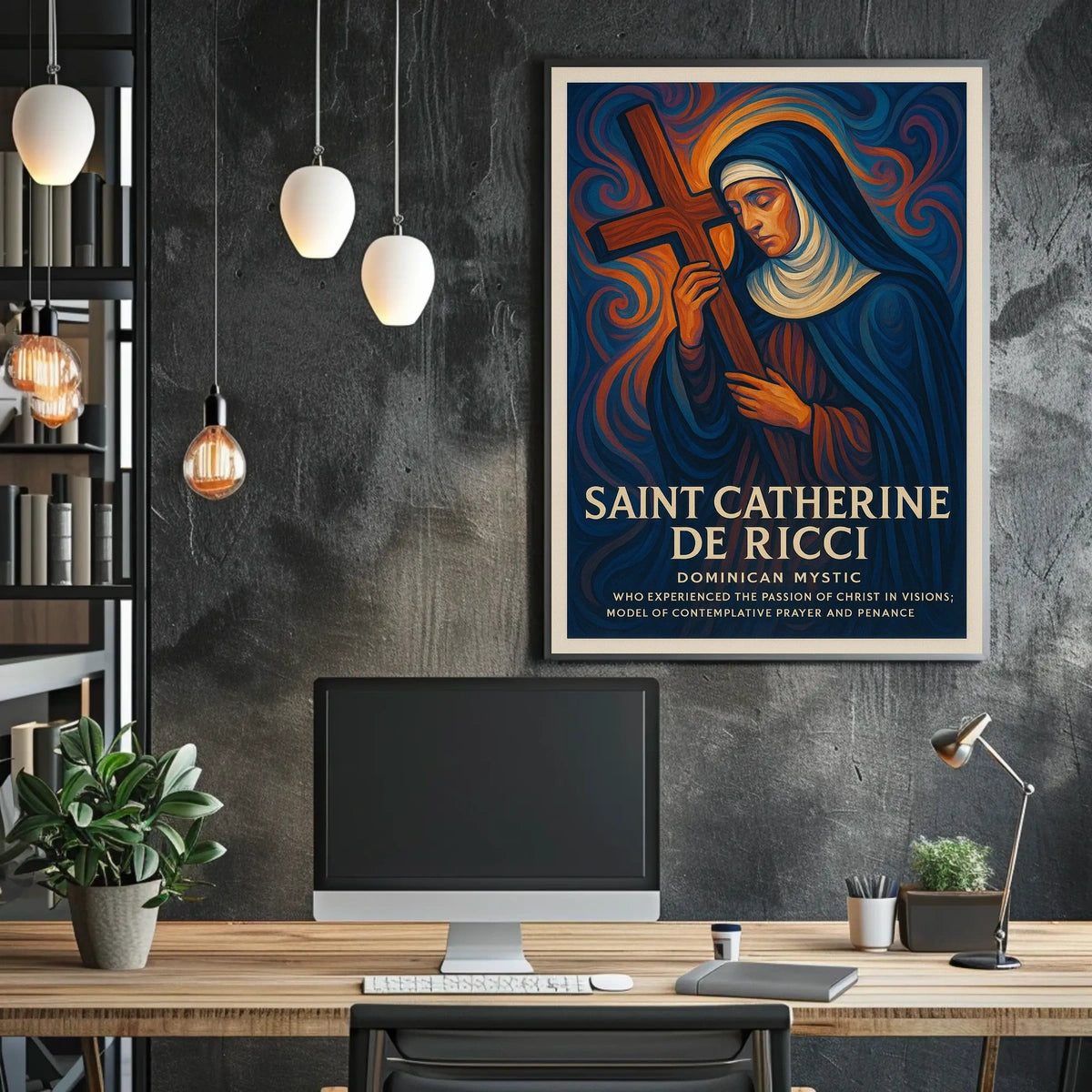 Saint Catherine de Ricci Dominican Mystic Poster
