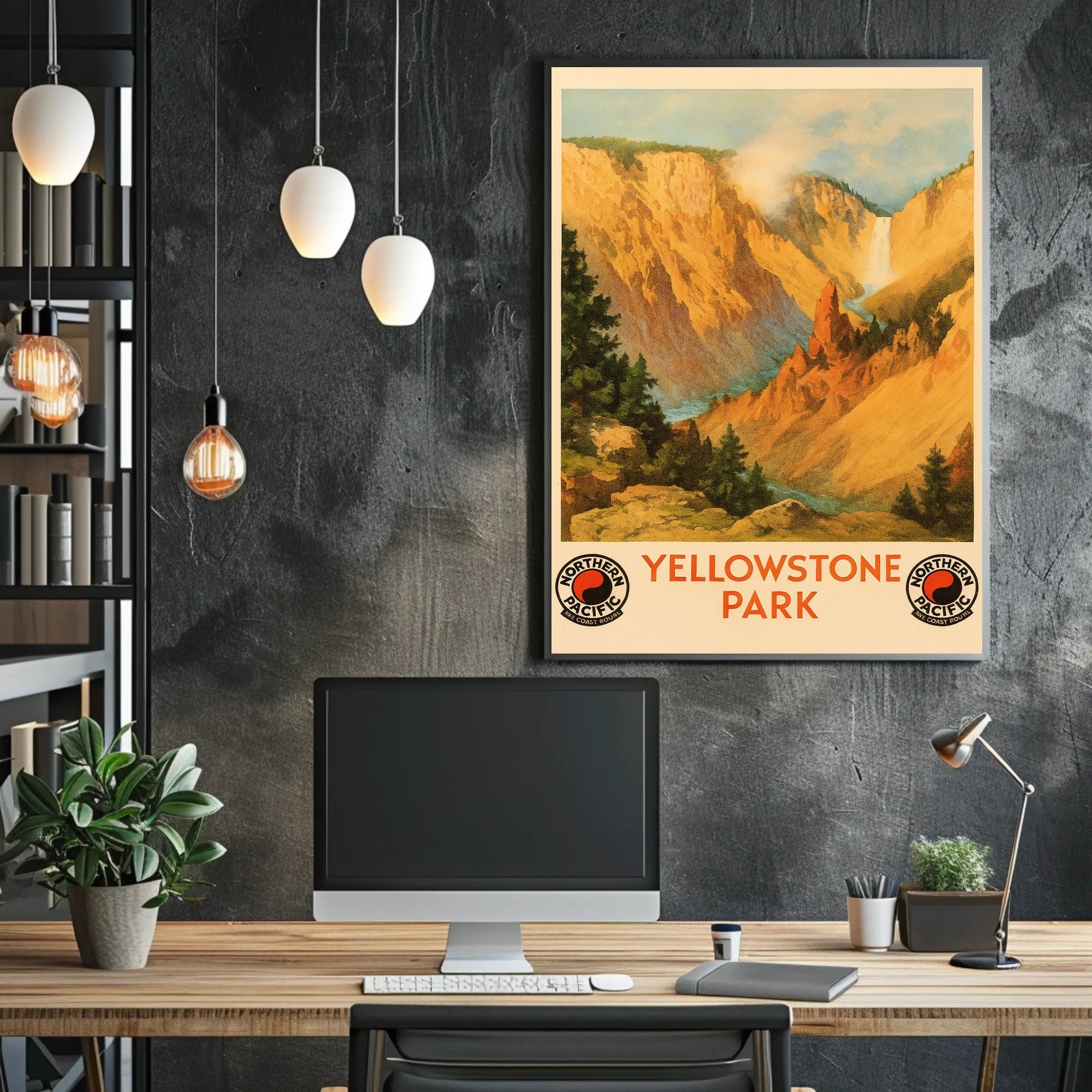Yellowstone Park Scenic Poster PosterGoat