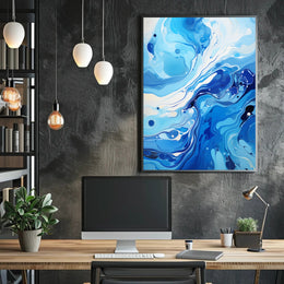 Oceanic Whirl Poster