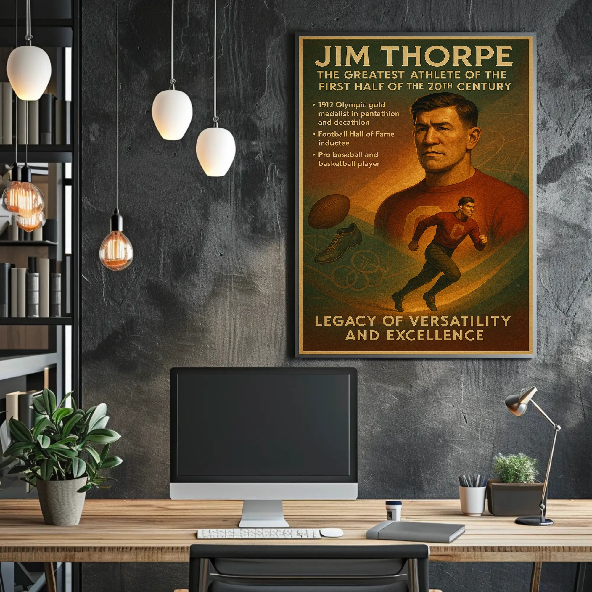 Jim Thorpe: A Legacy of Athletic Excellence Poster