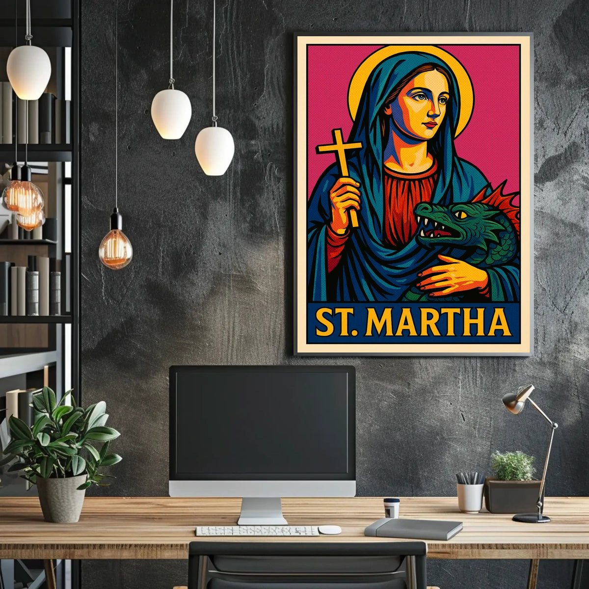 St. Martha Iconic Representation Poster