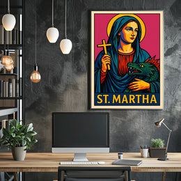 St. Martha Iconic Representation Poster