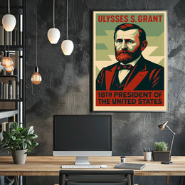 Ulysses Grant Presidential Heritage Decor Portrait Poster