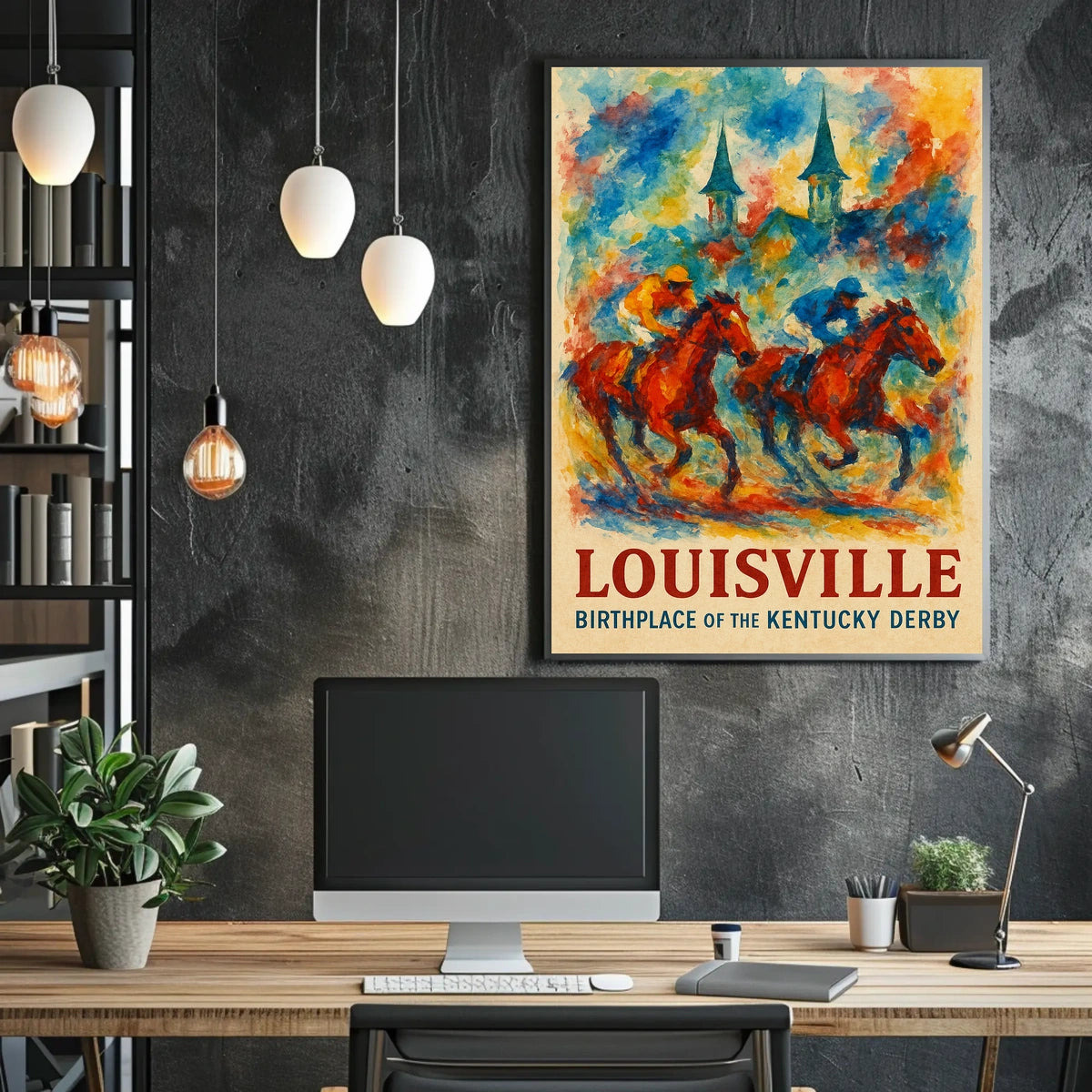 Louisville Birthplace of the Kentucky Derby Poster