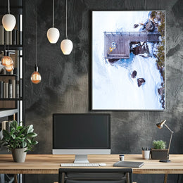 Winter Serenity From Above Poster
