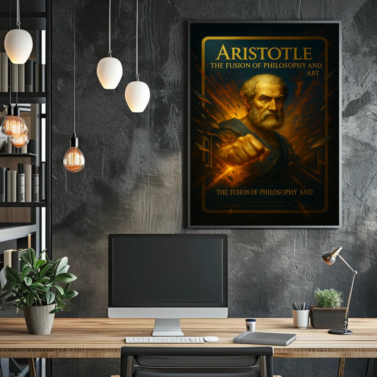 Aristotle The Fusion Of Philosophy And Poster
