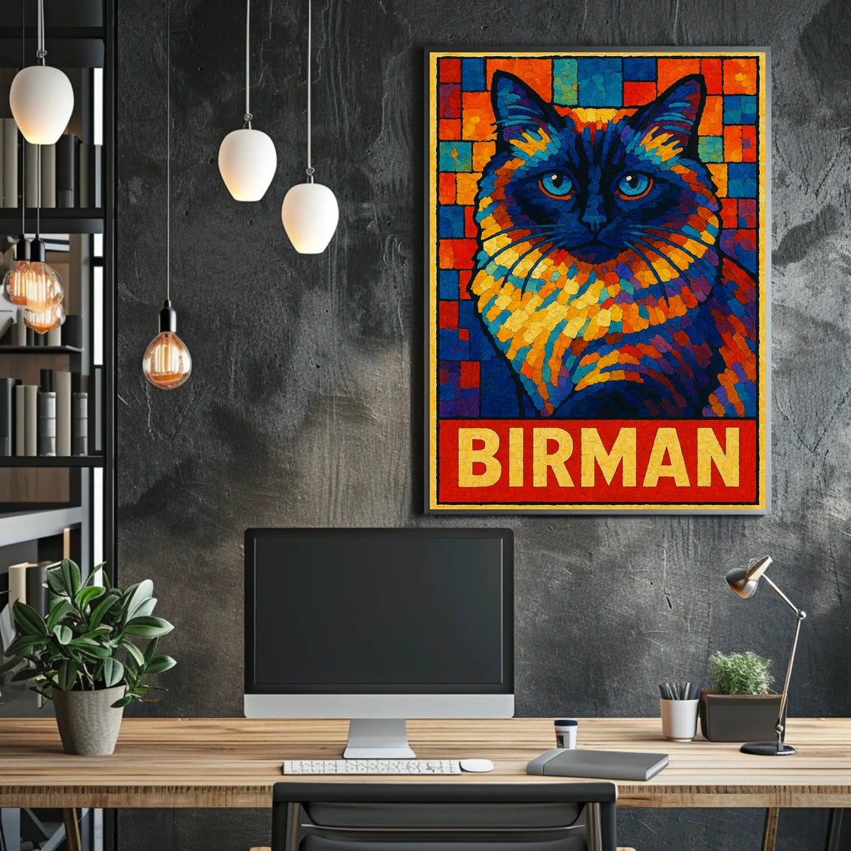 Birman Cat Art Poster