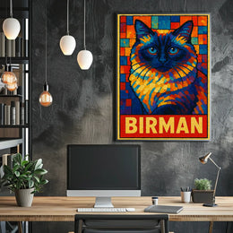 Birman Cat Art Poster