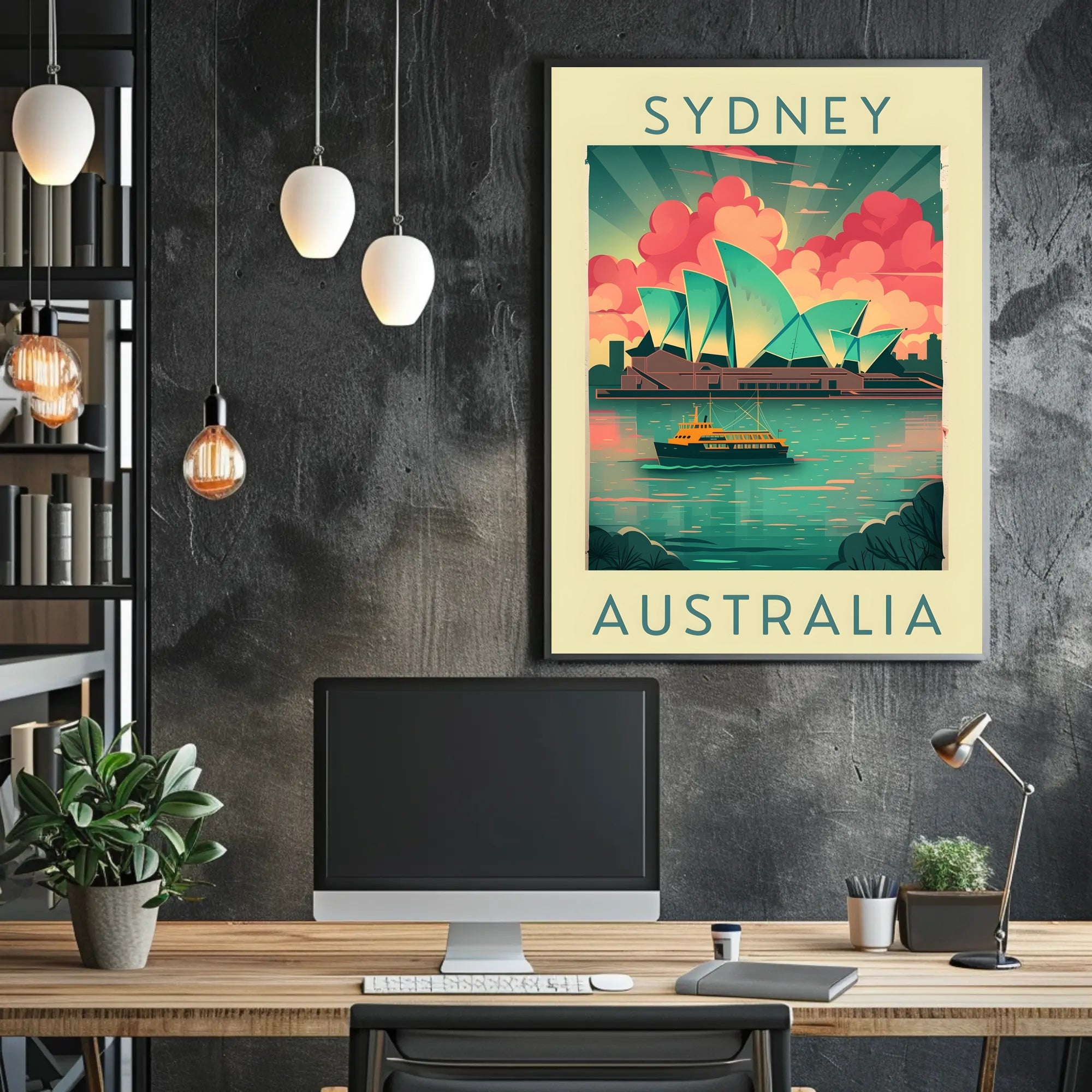 Sydney Opera House Artistic Poster - Travel Poster