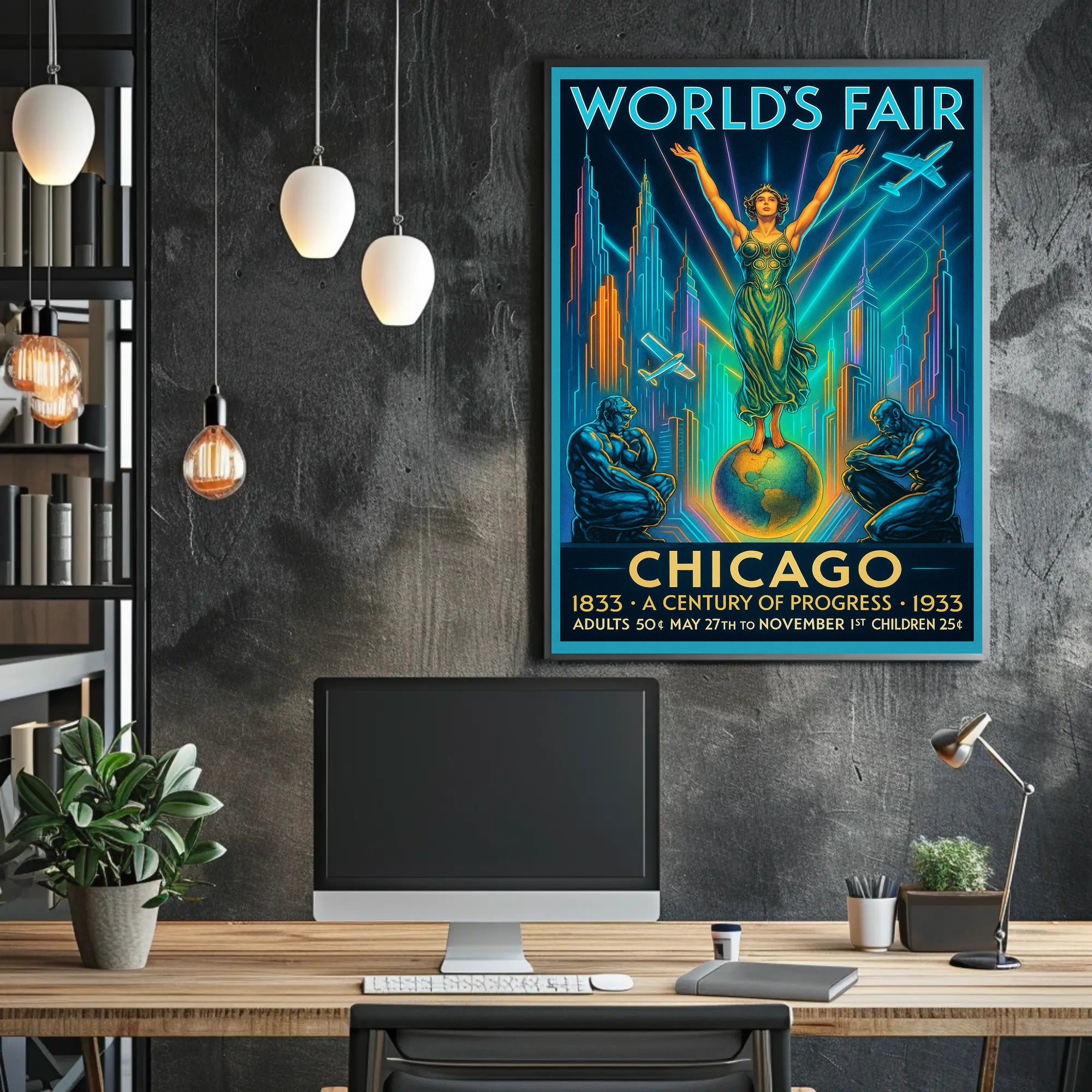 Chicago World's Fair A Century of Progress Poster PosterGoat